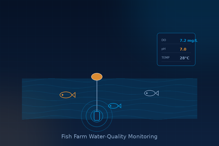 Fisheries water-quality monitoring